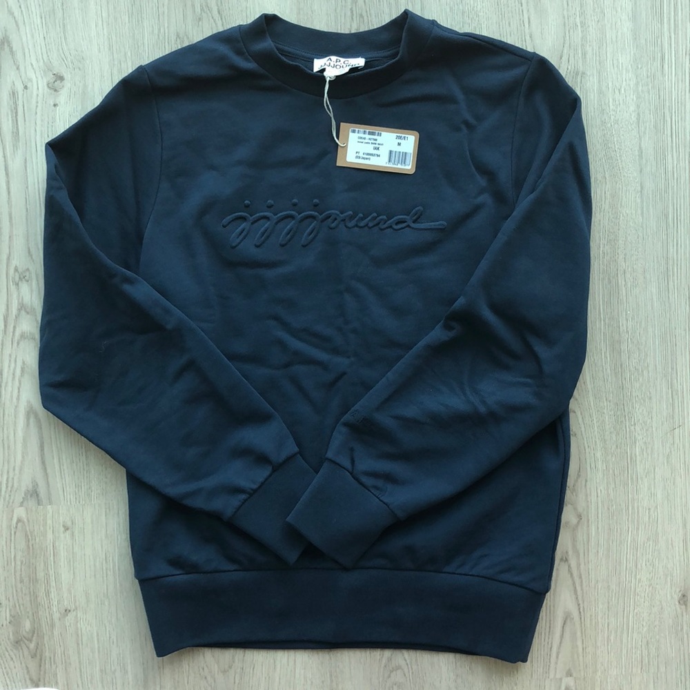 JJJJound x A.P.C Justin Sweatshirt — Dark Navy (M)